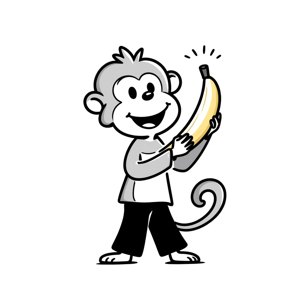 banana monkey emoji