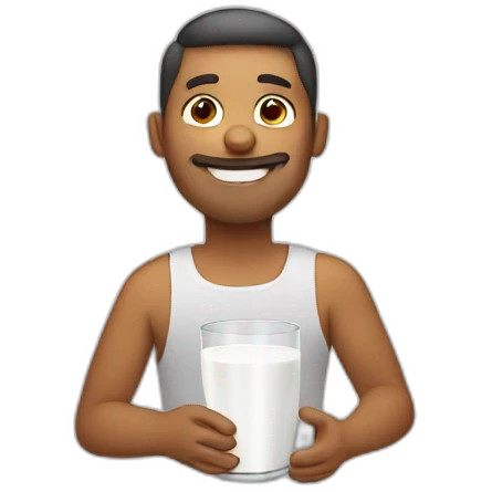 Dad with milk  emoji