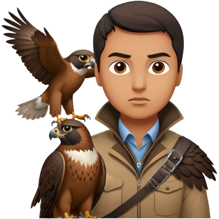 the falcon cannot hear the falconer emoji