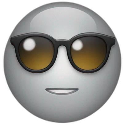 Chat avec des lunettes emoji