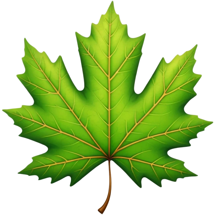 green maple leaf emoji