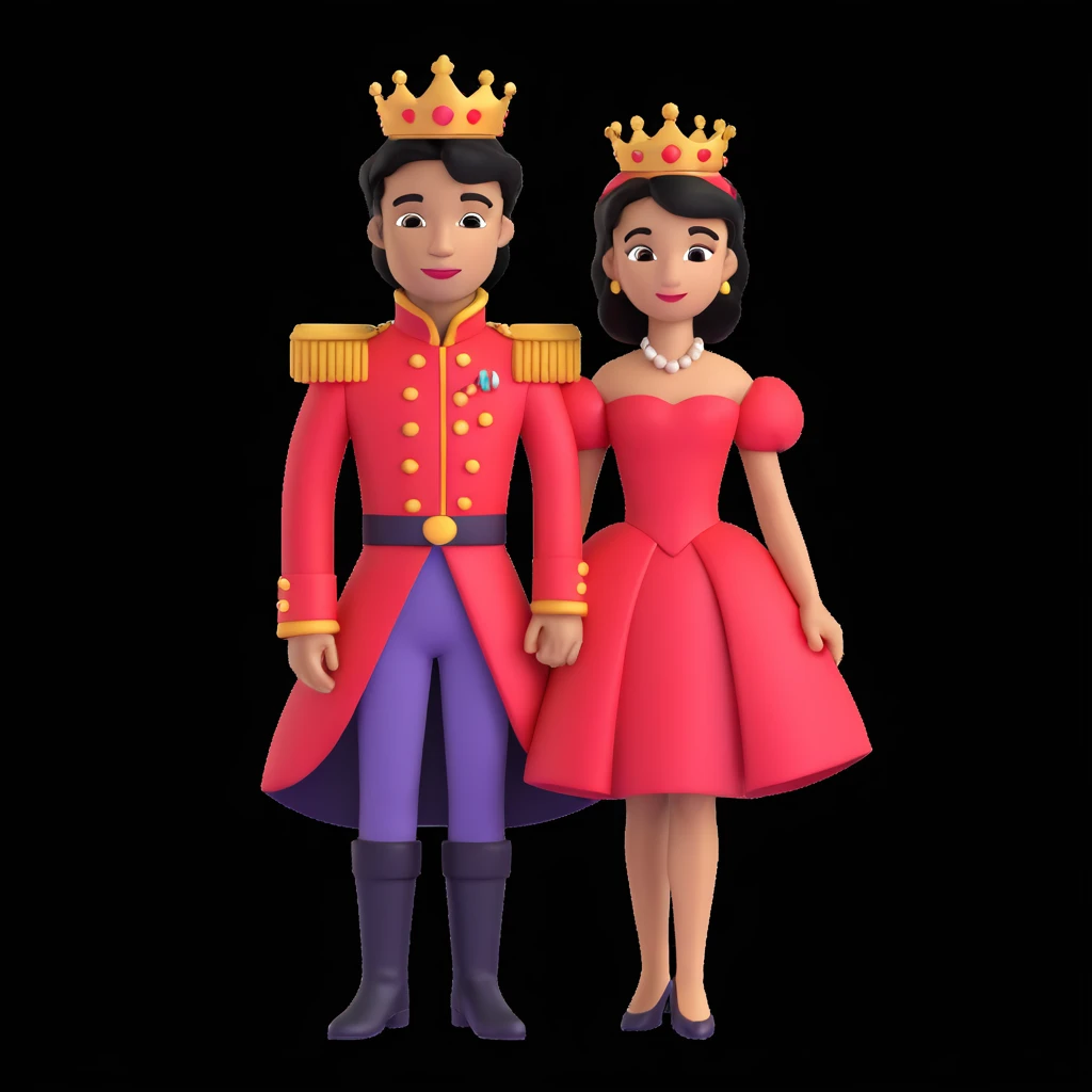 prince in red dress, royaqle background emoji