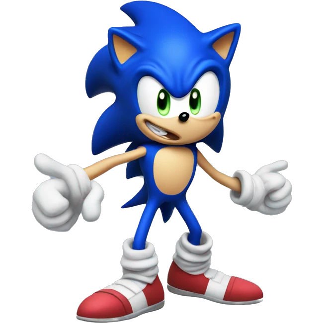 excited sonic meme emoji