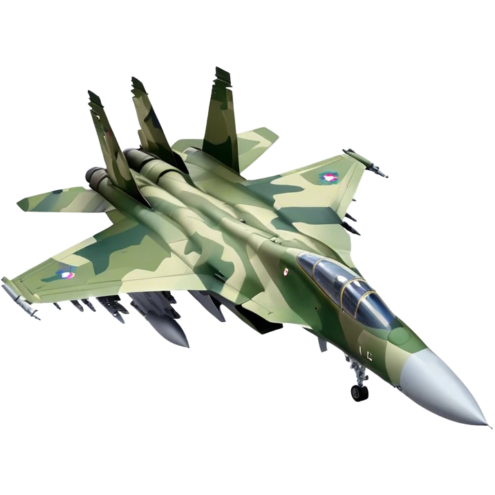 SU-35 Jet - Sukhoi (Model Year: 2020) (Iconic colour: Camouflage green) emoji