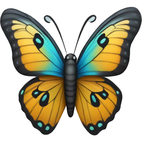 Butterfly with top hat emoji