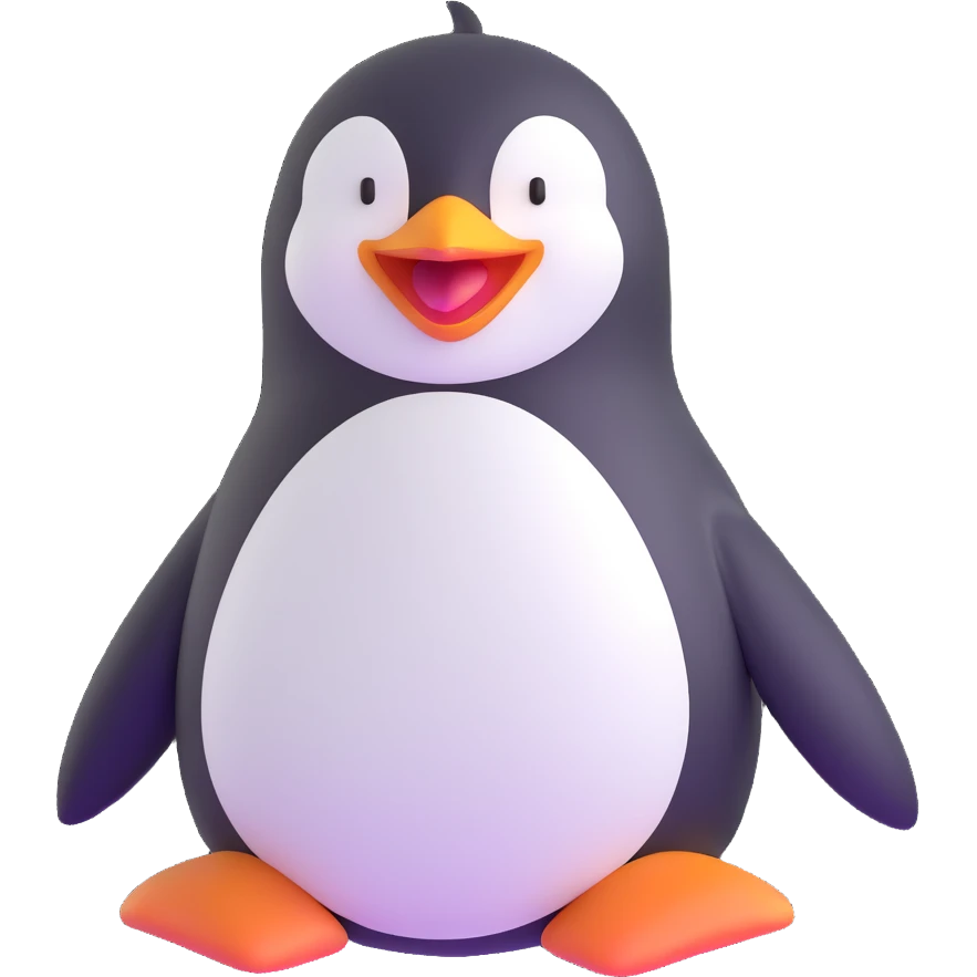 laughing penguin emoji