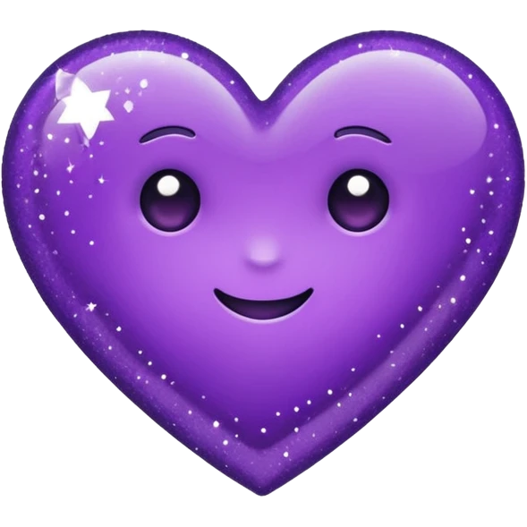 purple heart, minimalist, glitter, cute, simple, dark purple emoji