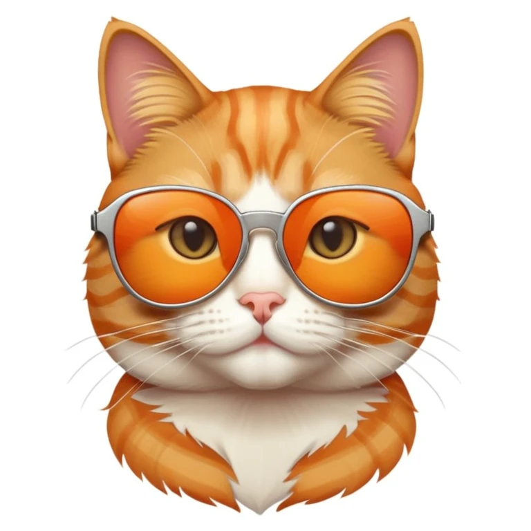 Cat wearing sunglasses emoji