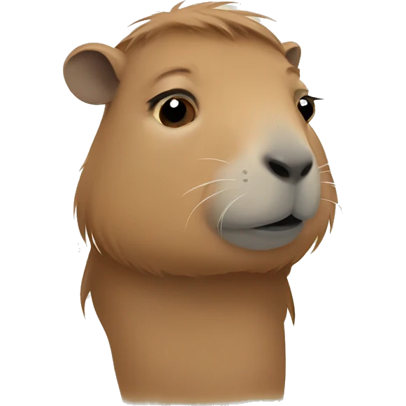 sad girl capybara emoji