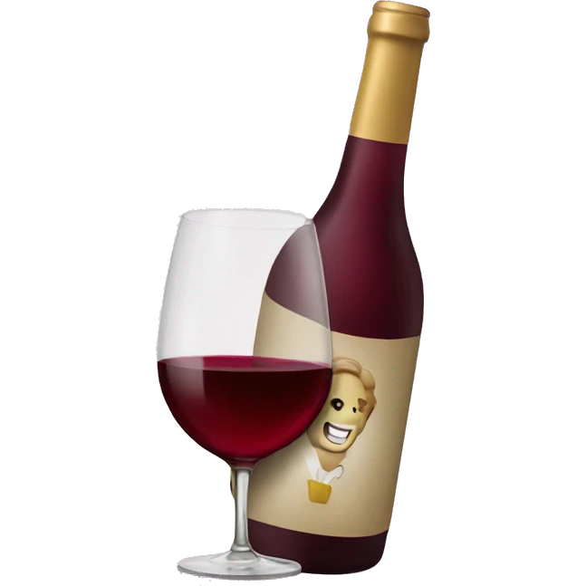 Cheers wine emoji