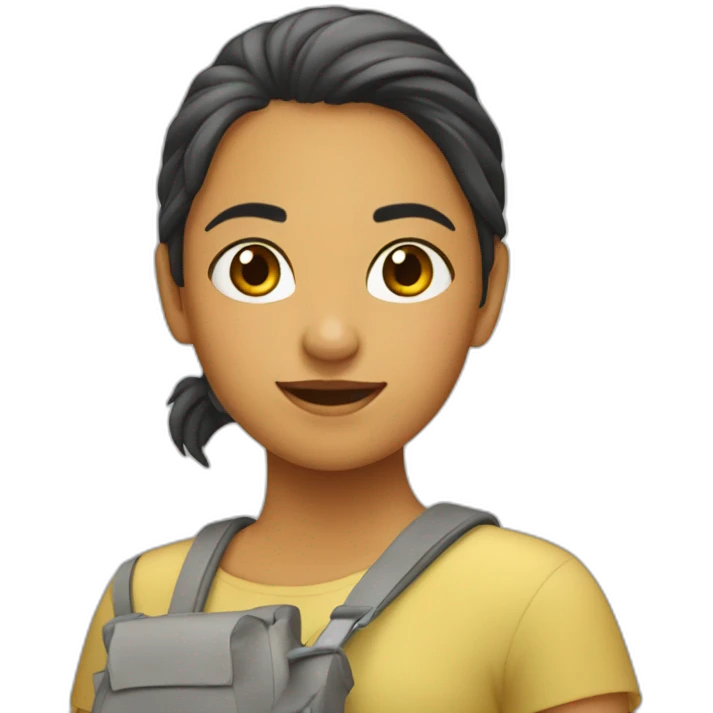 Menina saltitando emoji