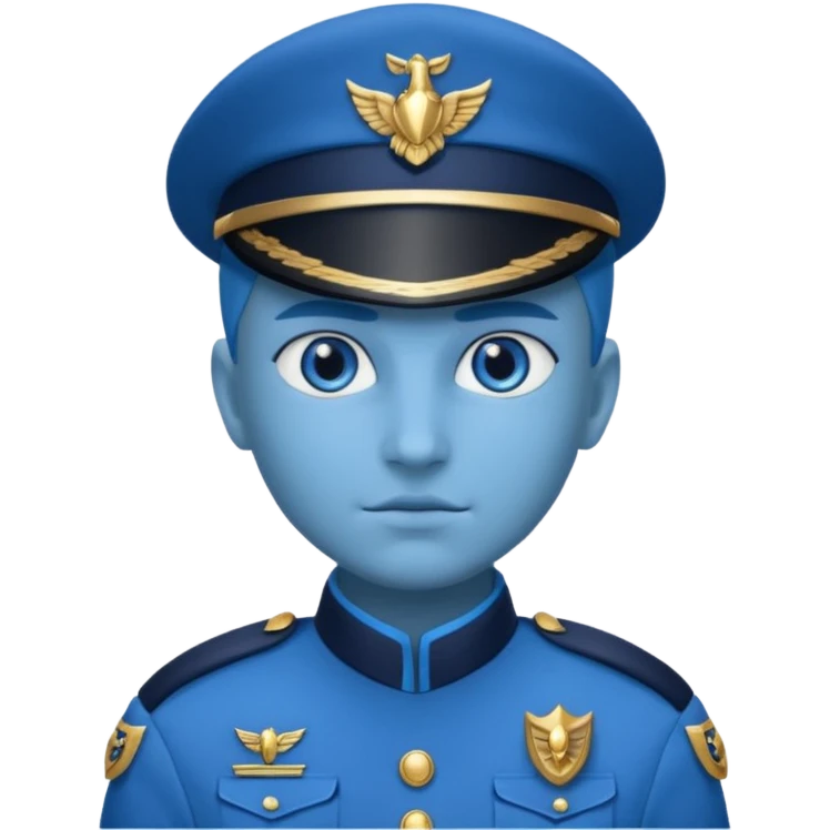 blue uniformed guardian emoji