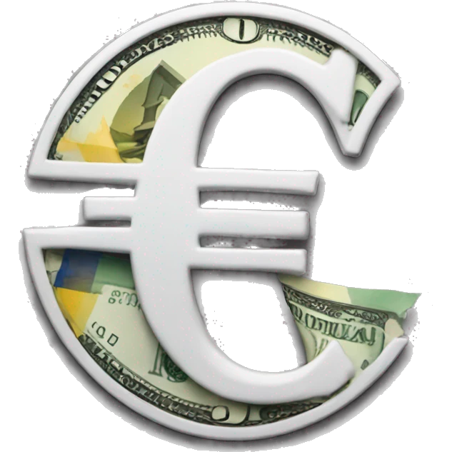 euro with dollar logo emoji