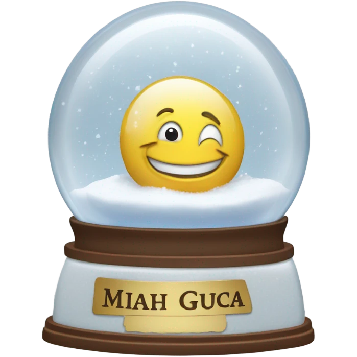 snowglobe with name Mihai Giuca emoji