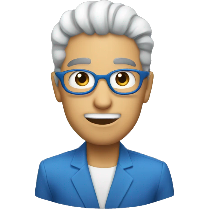 mono azul  emoji