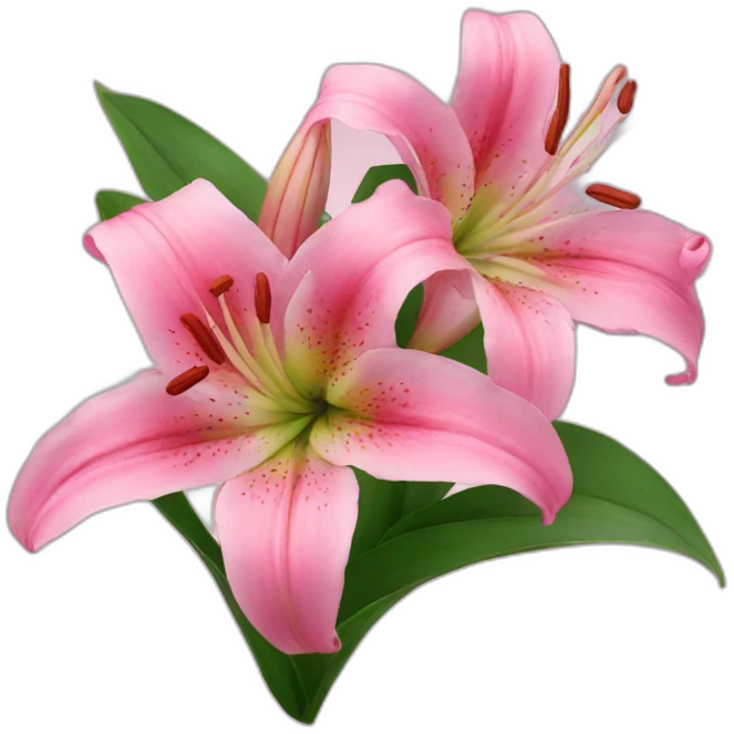 pink Lilies emoji