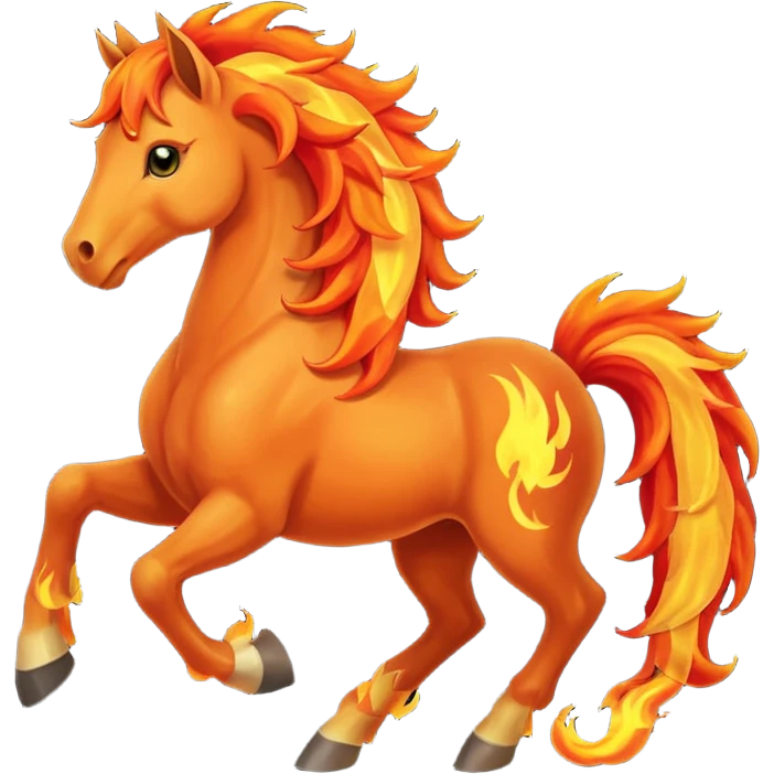 Fire horse emoji