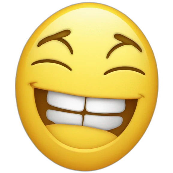 Laughing but crying from inside  emoji