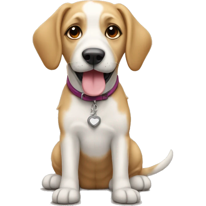 perrita en su camita emoji