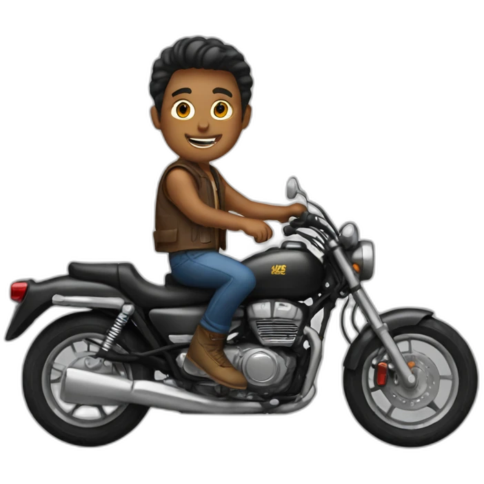 young-man,on-a-motocycle emoji
