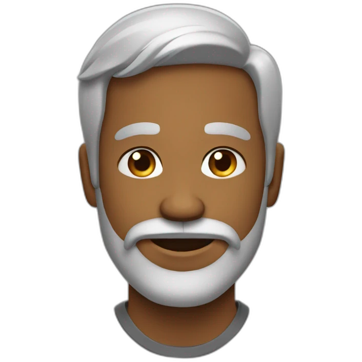Homem careca barba emoji