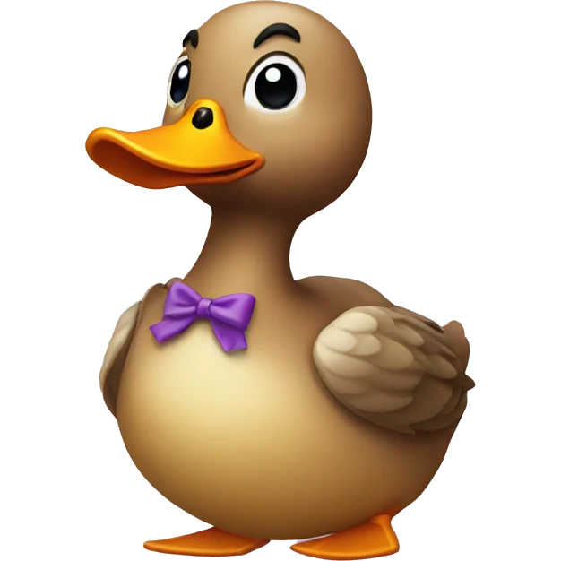 duck with a bow emoji