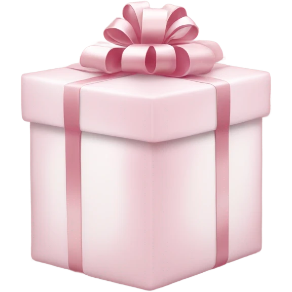 Light pink Christmas gifts under a white Christmas tree  emoji