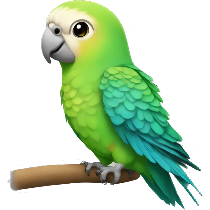 parakeet happy emoji