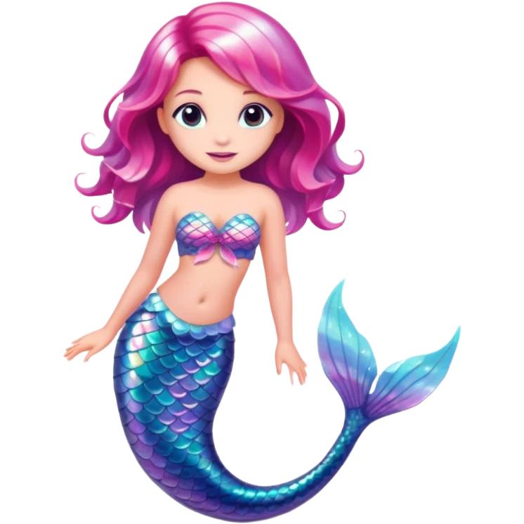 Mermaid pink emoji