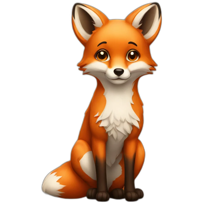 fox in love emoji