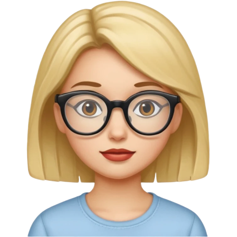 дІВЧИНА В ОКУЛЯРАХ emoji