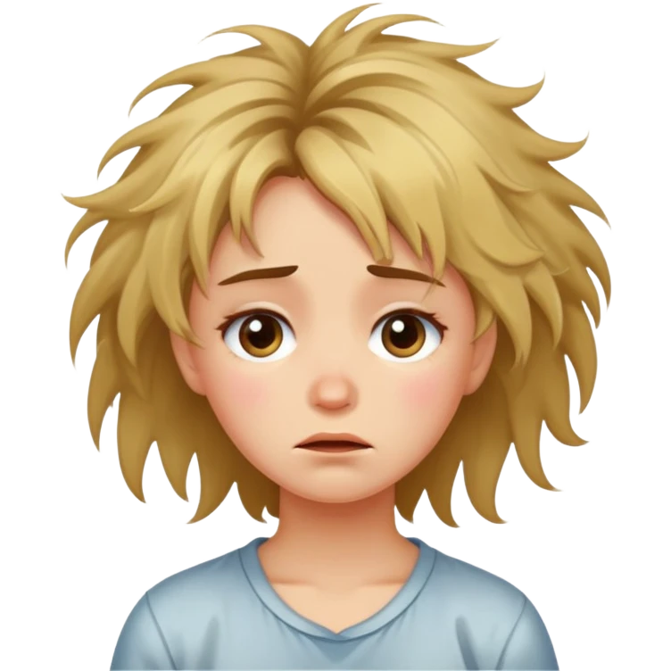 Girl that is a mess and crying emoji