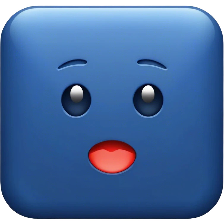 dark blue like button emoji