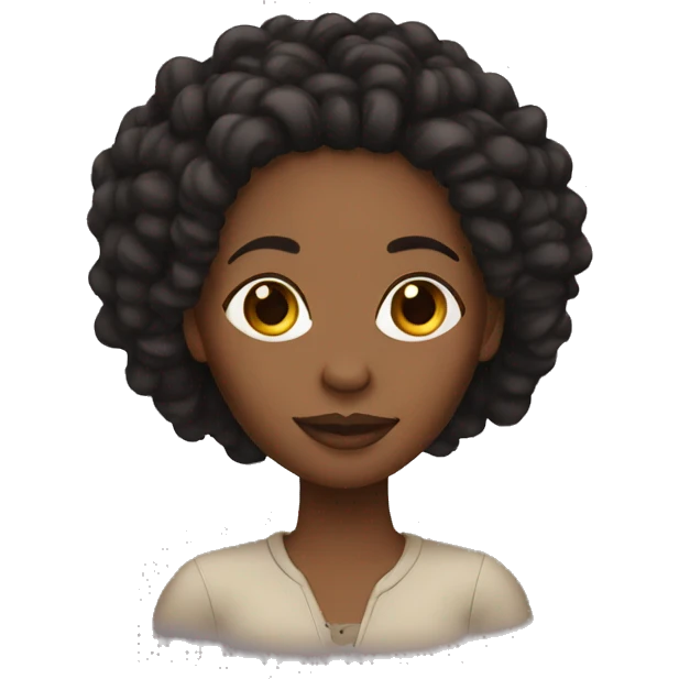 Black woman with locs emoji