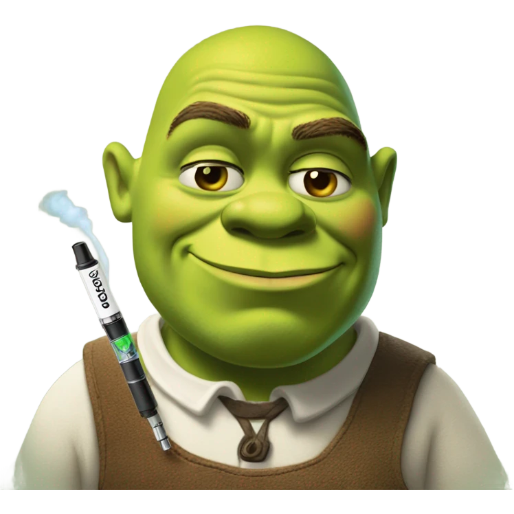 shrek vaping  emoji