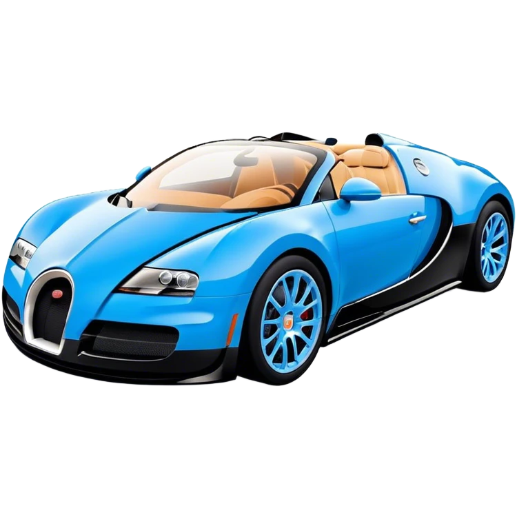 Bugatti Veyron - Bugatti (Model Year: 2020) (Iconic colour: Blue) emoji