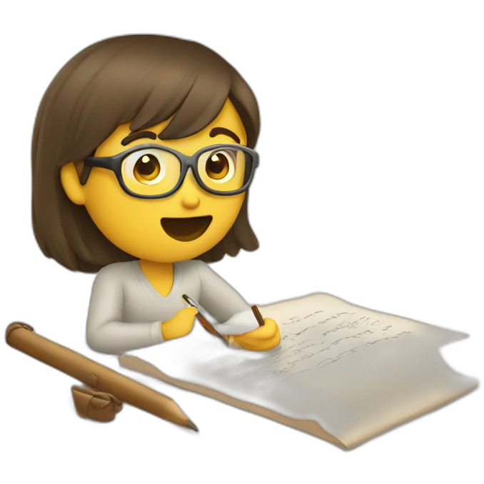 Story writing emoji