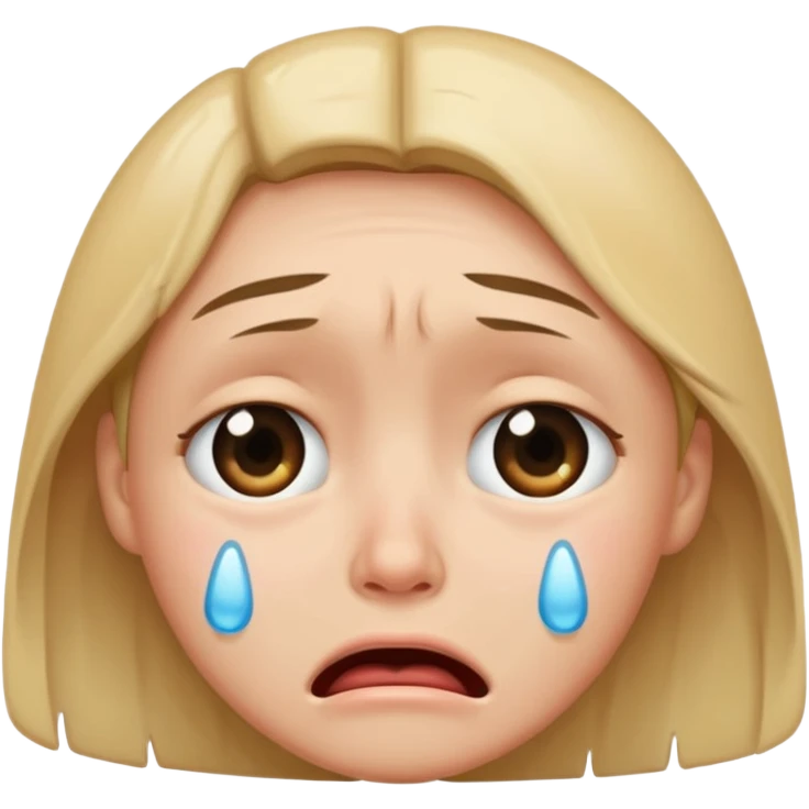 crying face emoji, expressive and clear emoji