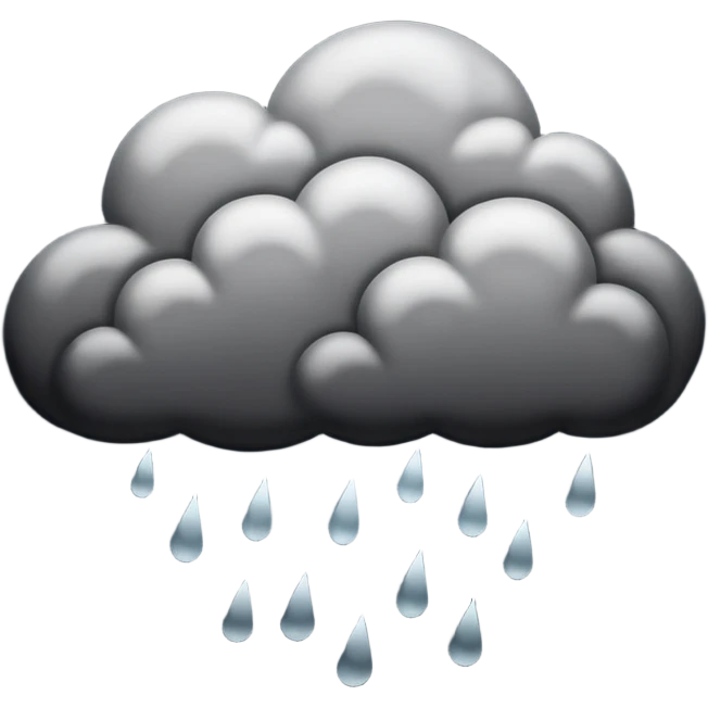 rain cloud emoji