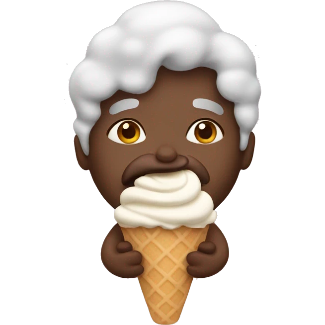 from eating ice cream emoji