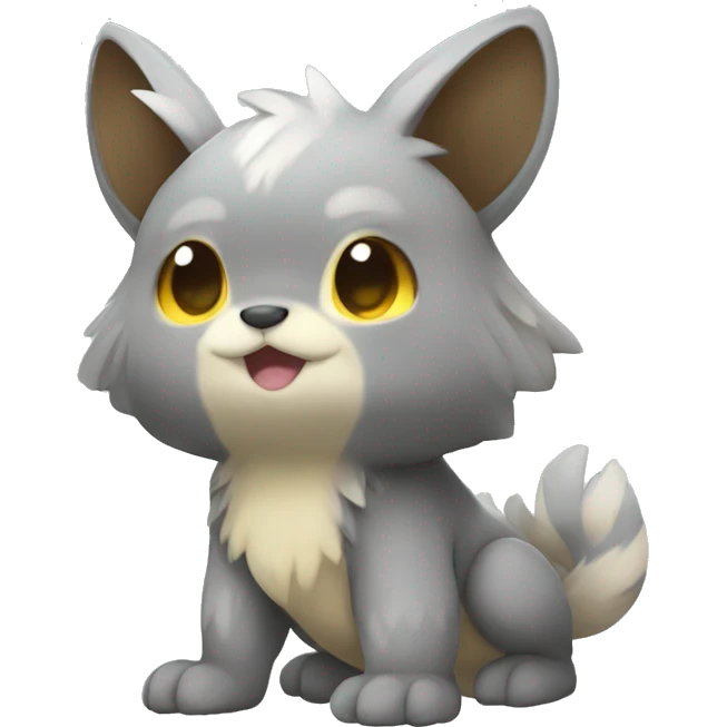 Cute cool animal hybrid Fakemon full body emoji