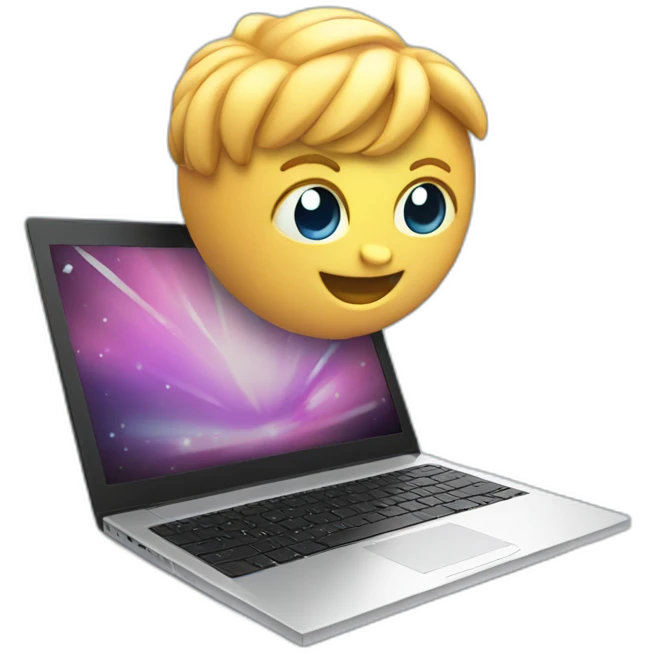 3D laptop emoji