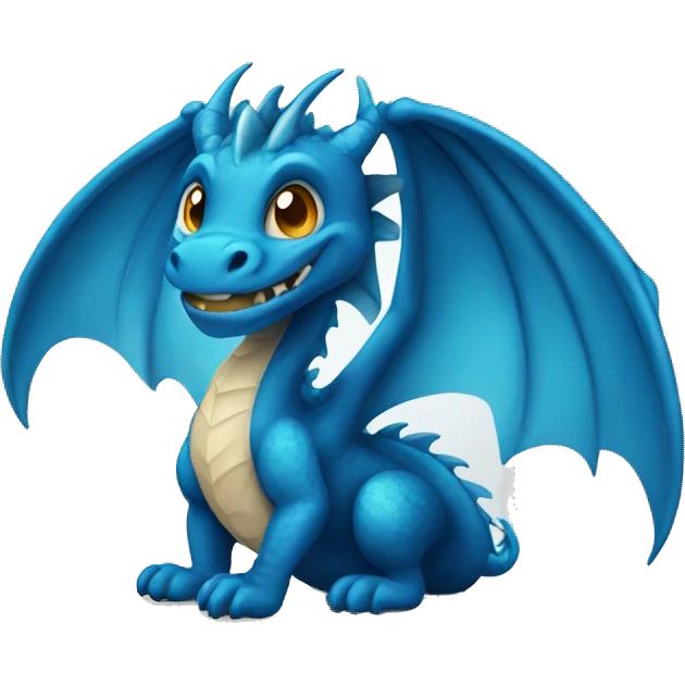 dragon azul  emoji