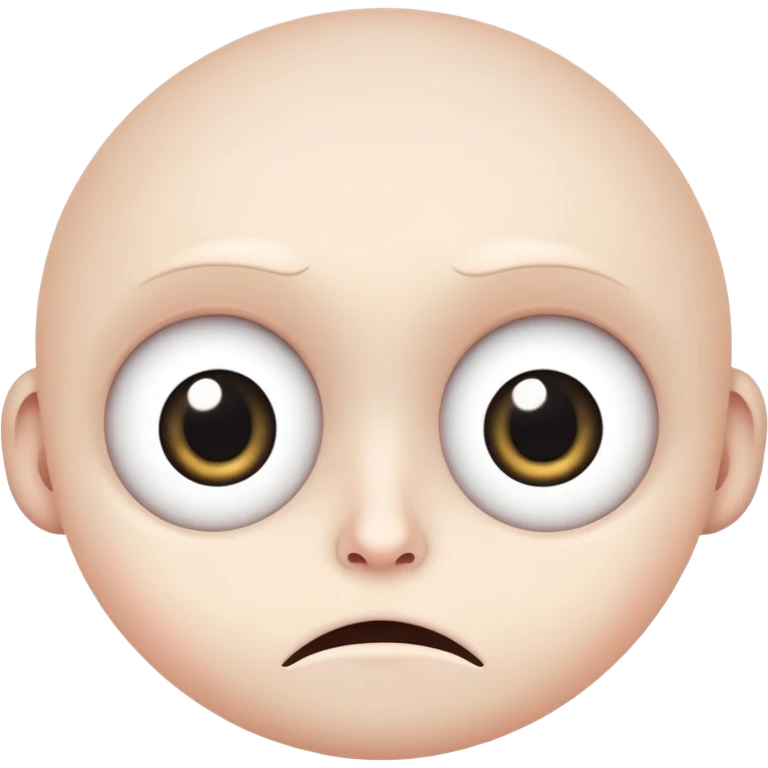 Freaky suspicious  emoji