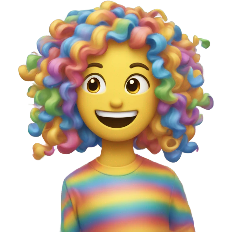 Rainbow rich laughing emoji emoji