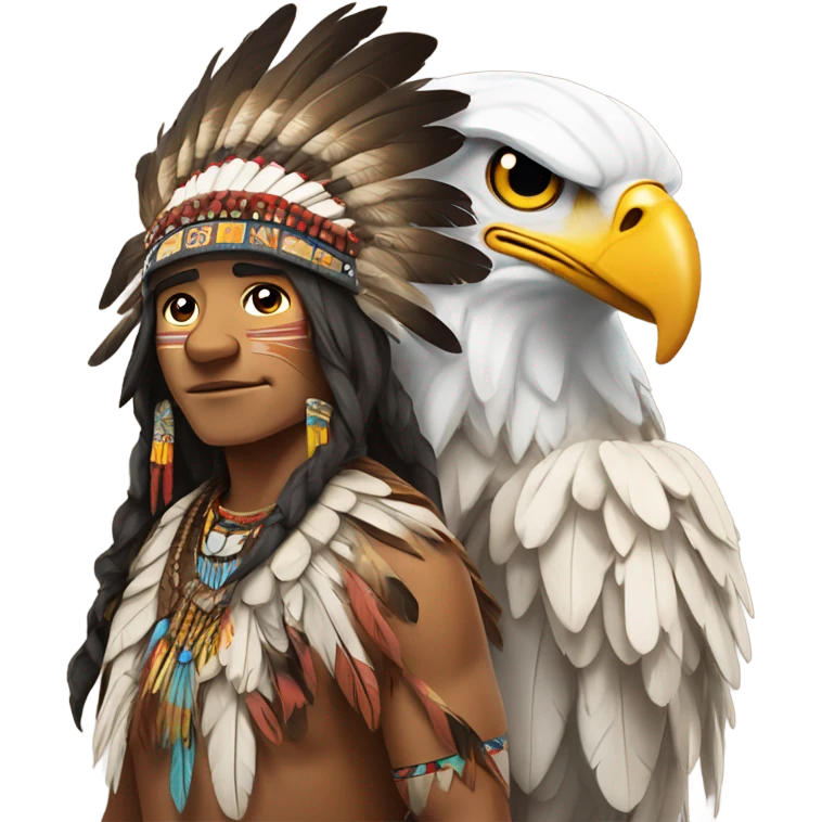 Eagle carrying a chief  emoji