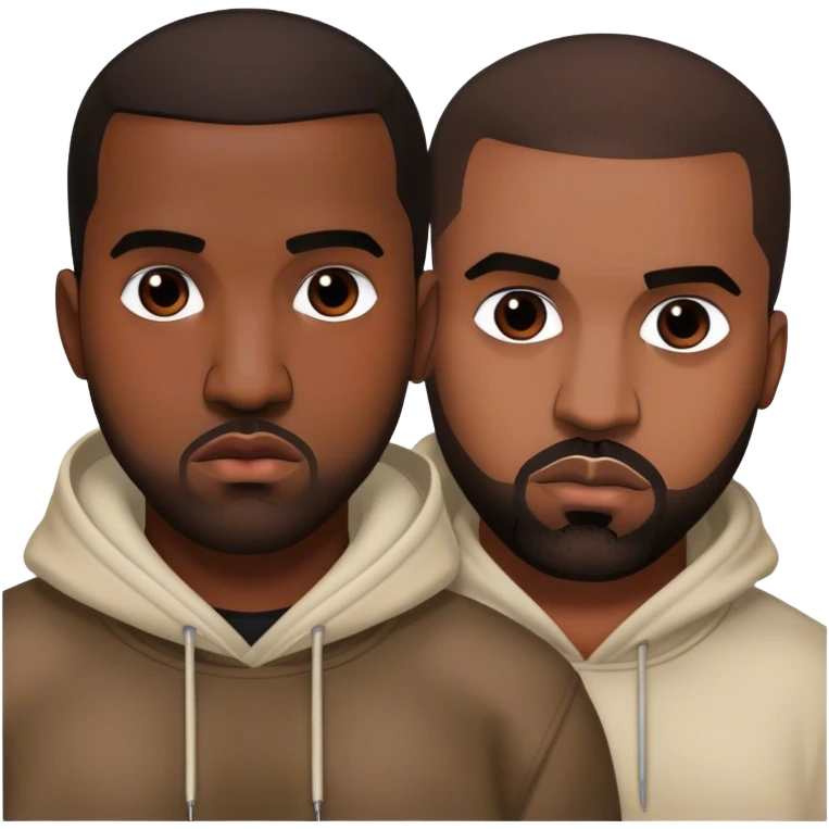 Drake and Kanye west emoji
