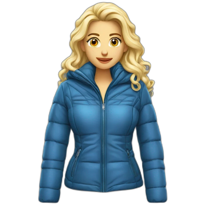 veste doudoune sexy entiere emoji