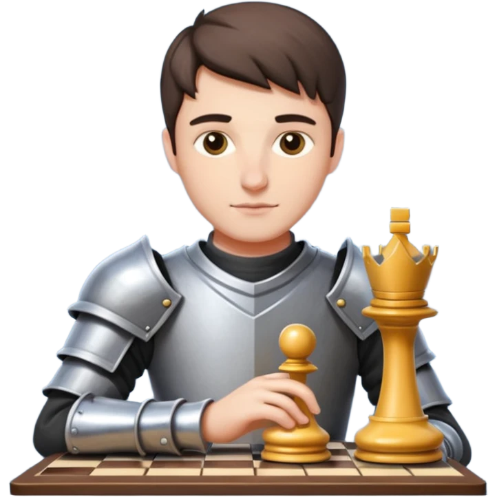 Chess Player holding a knight piece,Chess club. emoji