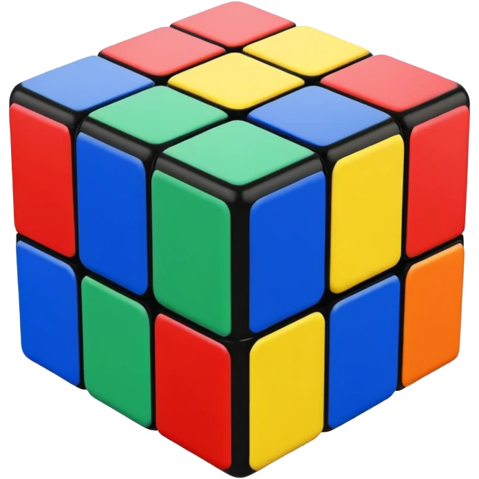 a 3×3 rubik's cube emoji